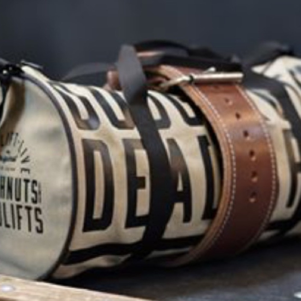 Doughnuts and deadlifts barrel bag